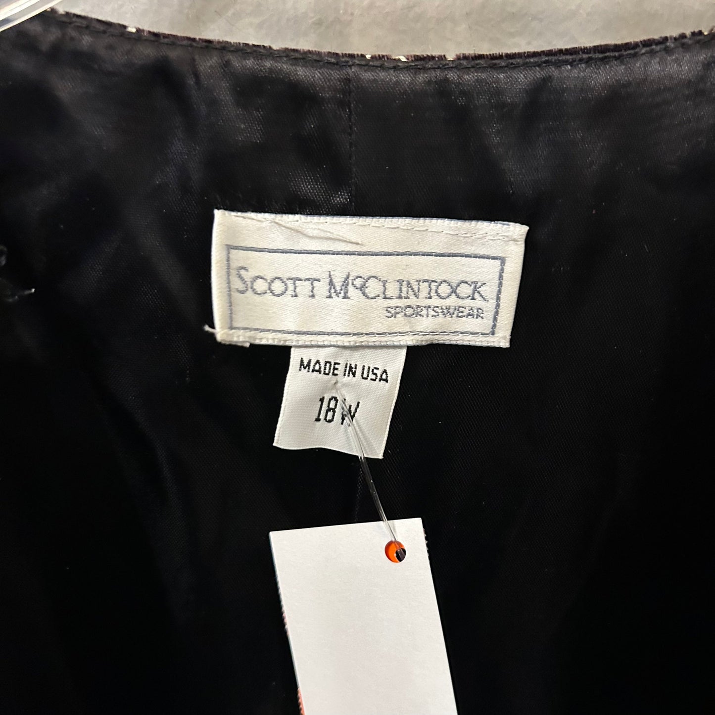 Blazer By Scott Mcclintok In Black & Gold, Size: 1x