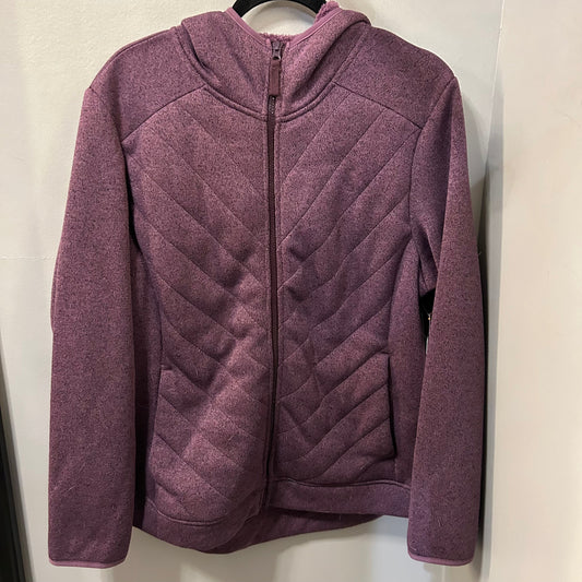 Jacket Faux Fur & Sherpa By Time And Tru In Purple, Size: Xl