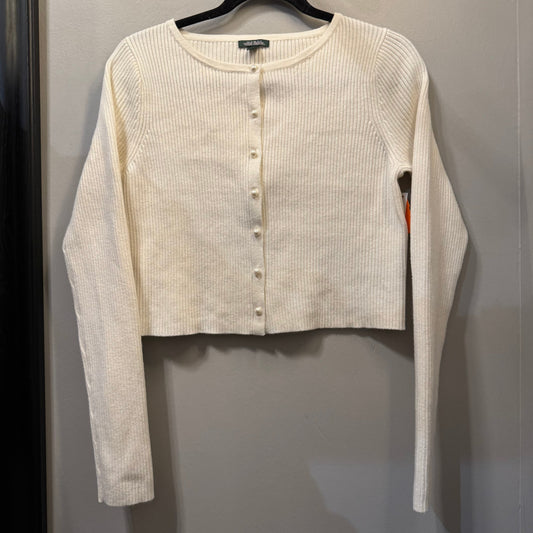 Sweater Cardigan By Wild Fable In Cream, Size: M