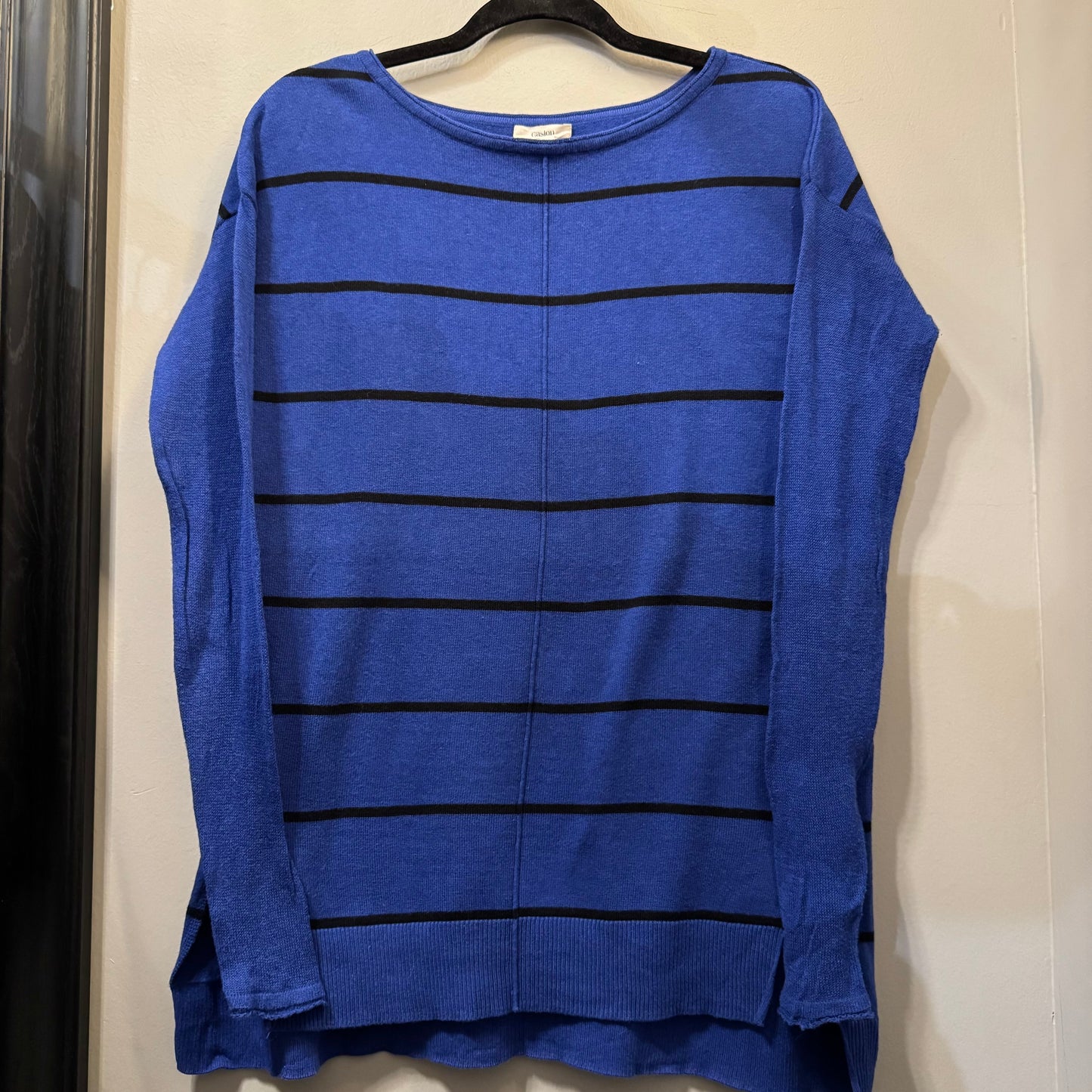 Sweater By Caslon In Black & Blue, Size: S