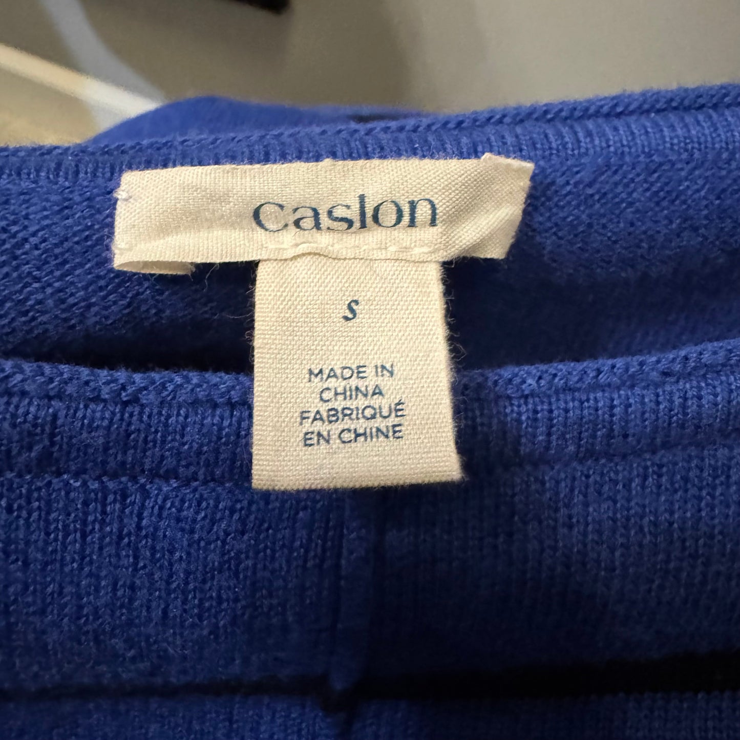 Sweater By Caslon In Black & Blue, Size: S