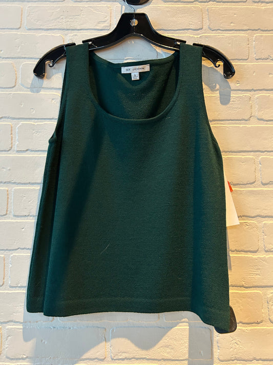 Top Sleeveless Luxury Designer By St John Knits In Green, Size: S