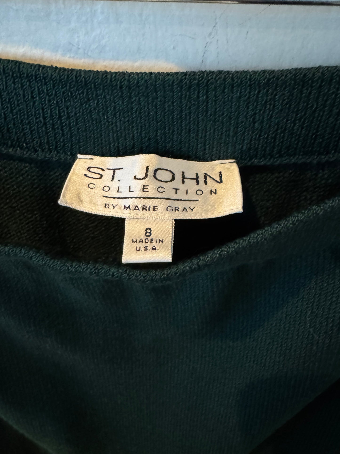 Skirt Luxury Designer By St John Knits In Green, Size: 8