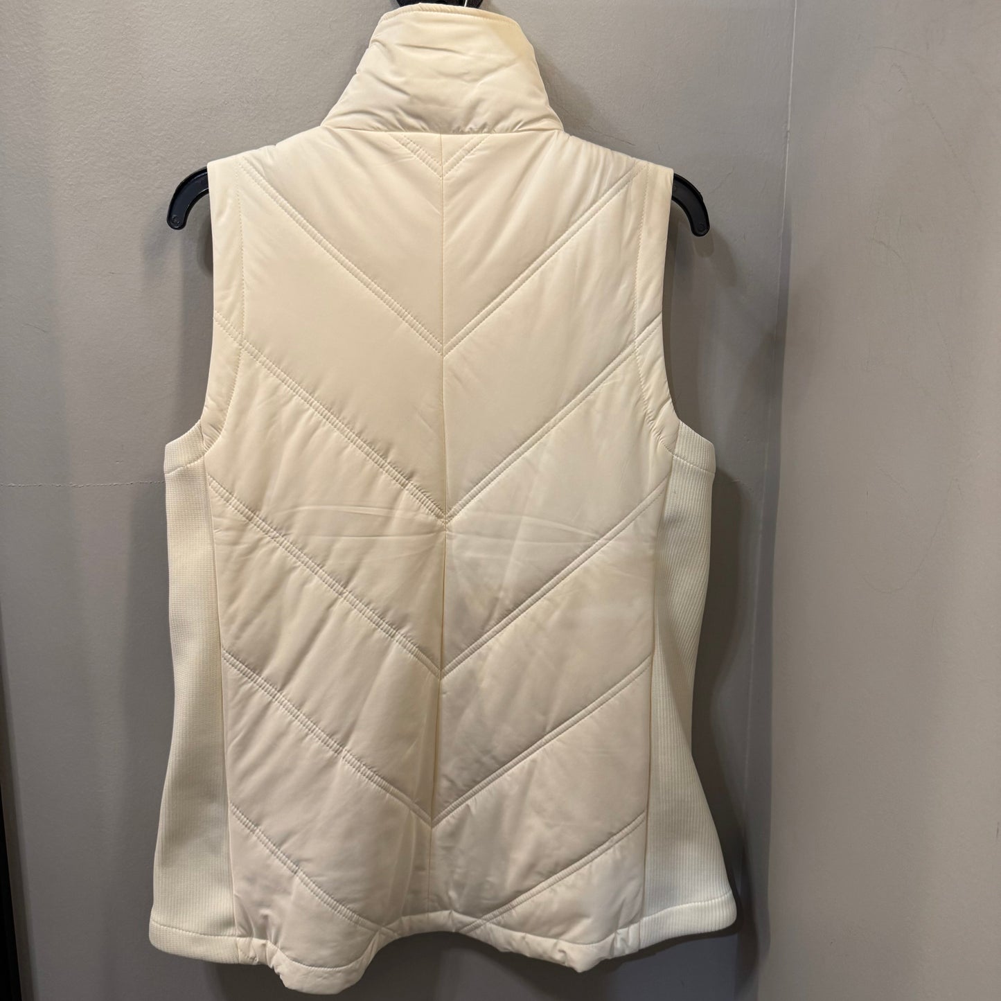 Vest Puffer & Quilted By Talbots In Cream, Size: M