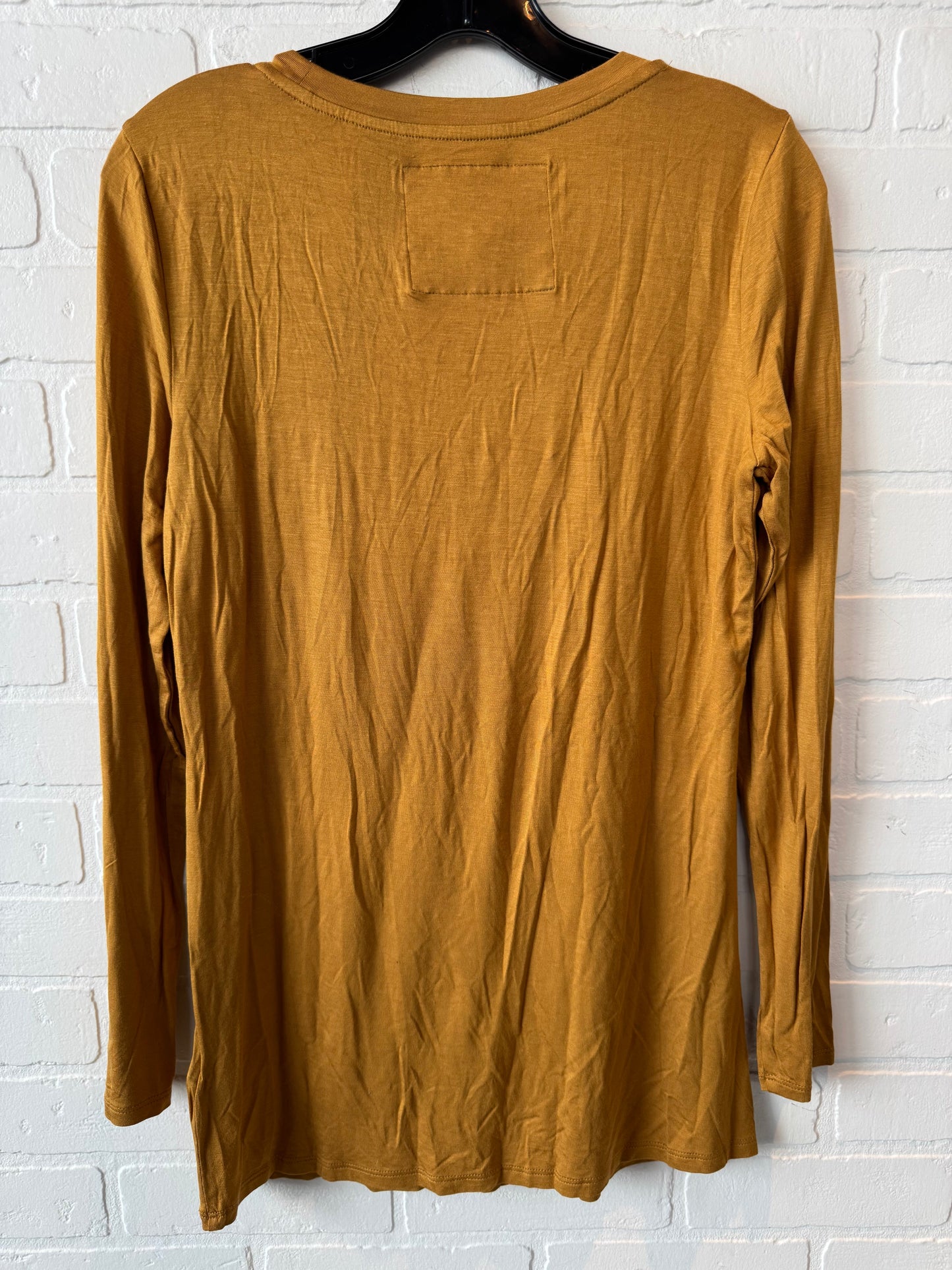 Top Long Sleeve By Cupio In Yellow, Size: M