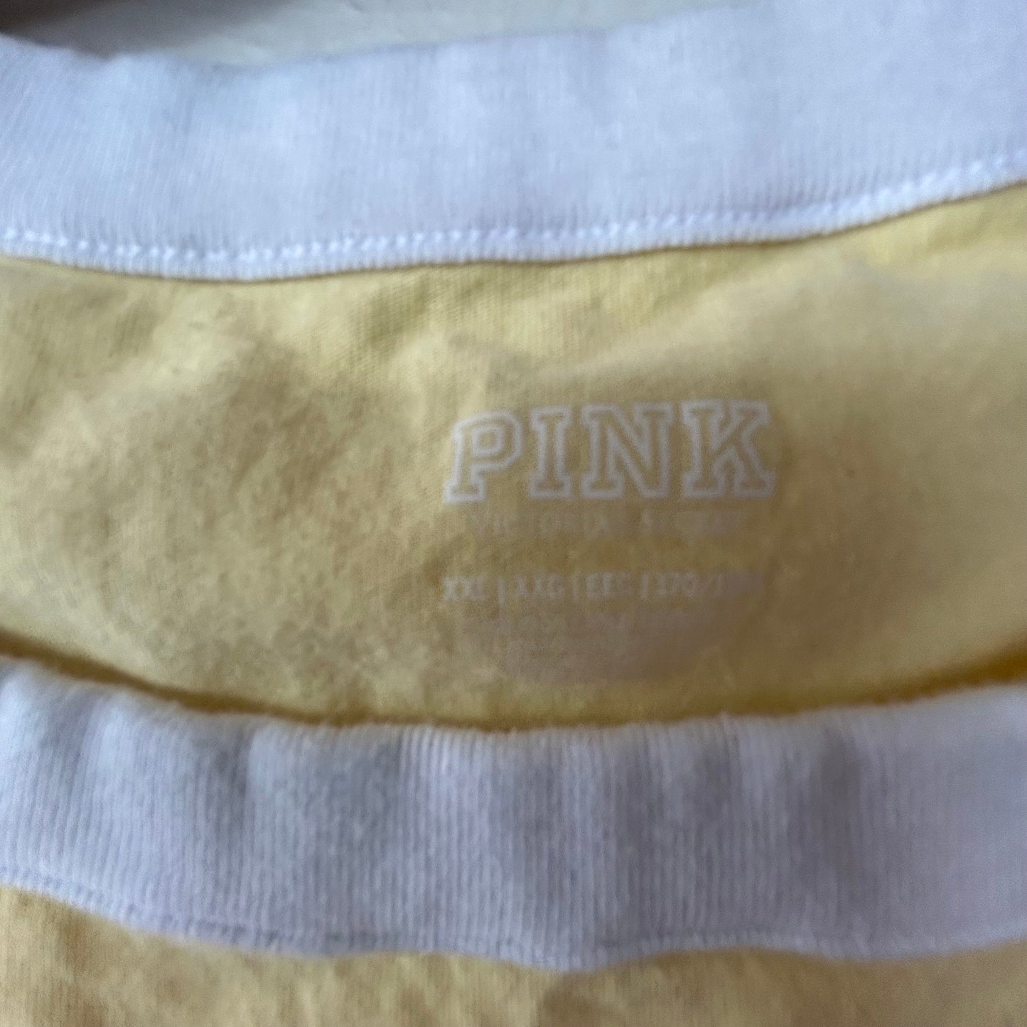 Top Short Sleeve Basic By Pink In Yellow, Size: Xxl