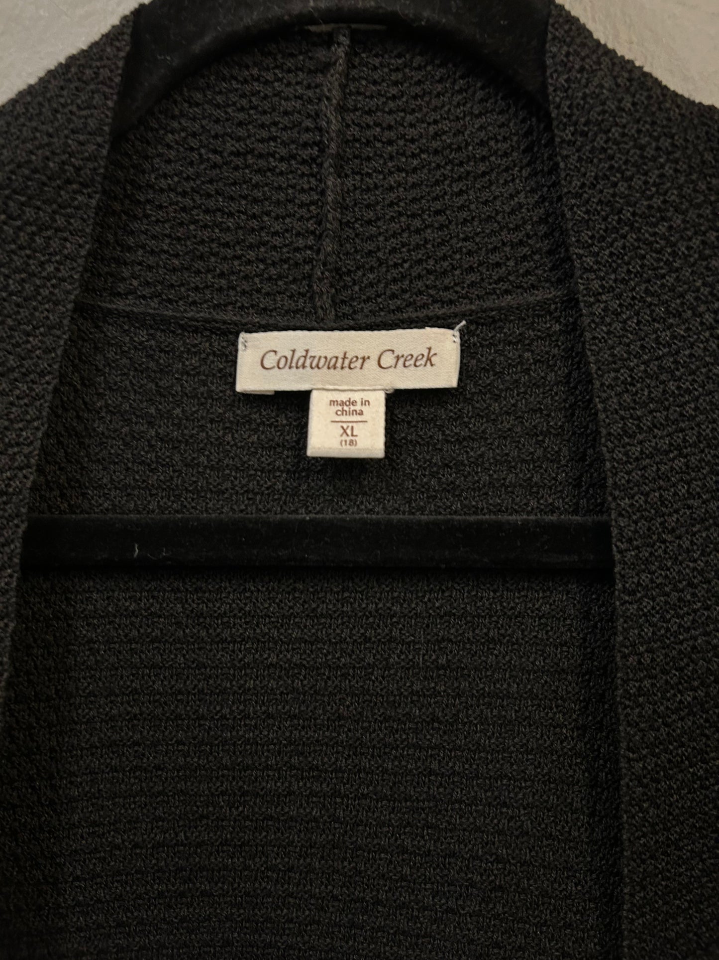 Cardigan By Coldwater Creek In Black, Size: Xl