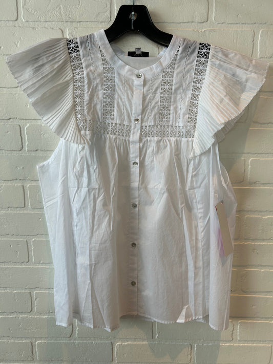 Top Short Sleeve By Rails In White, Size: Xl