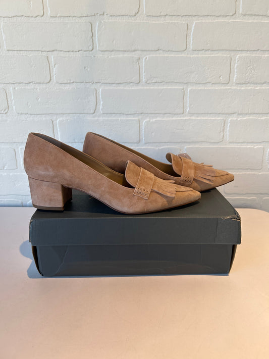 Shoes Heels Block By Ann Taylor In Tan, Size: 8.5