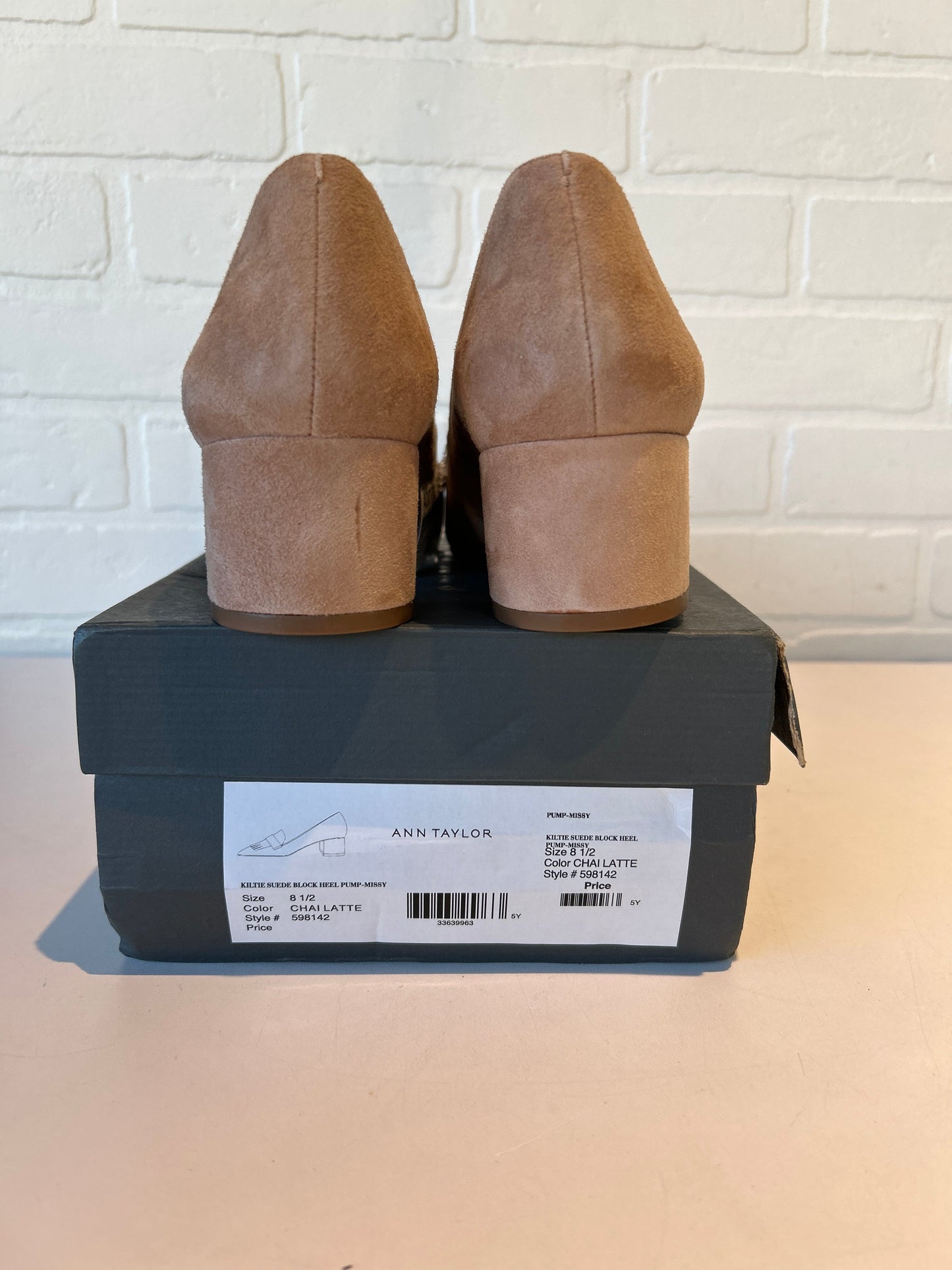 Shoes Heels Block By Ann Taylor In Tan, Size: 8.5