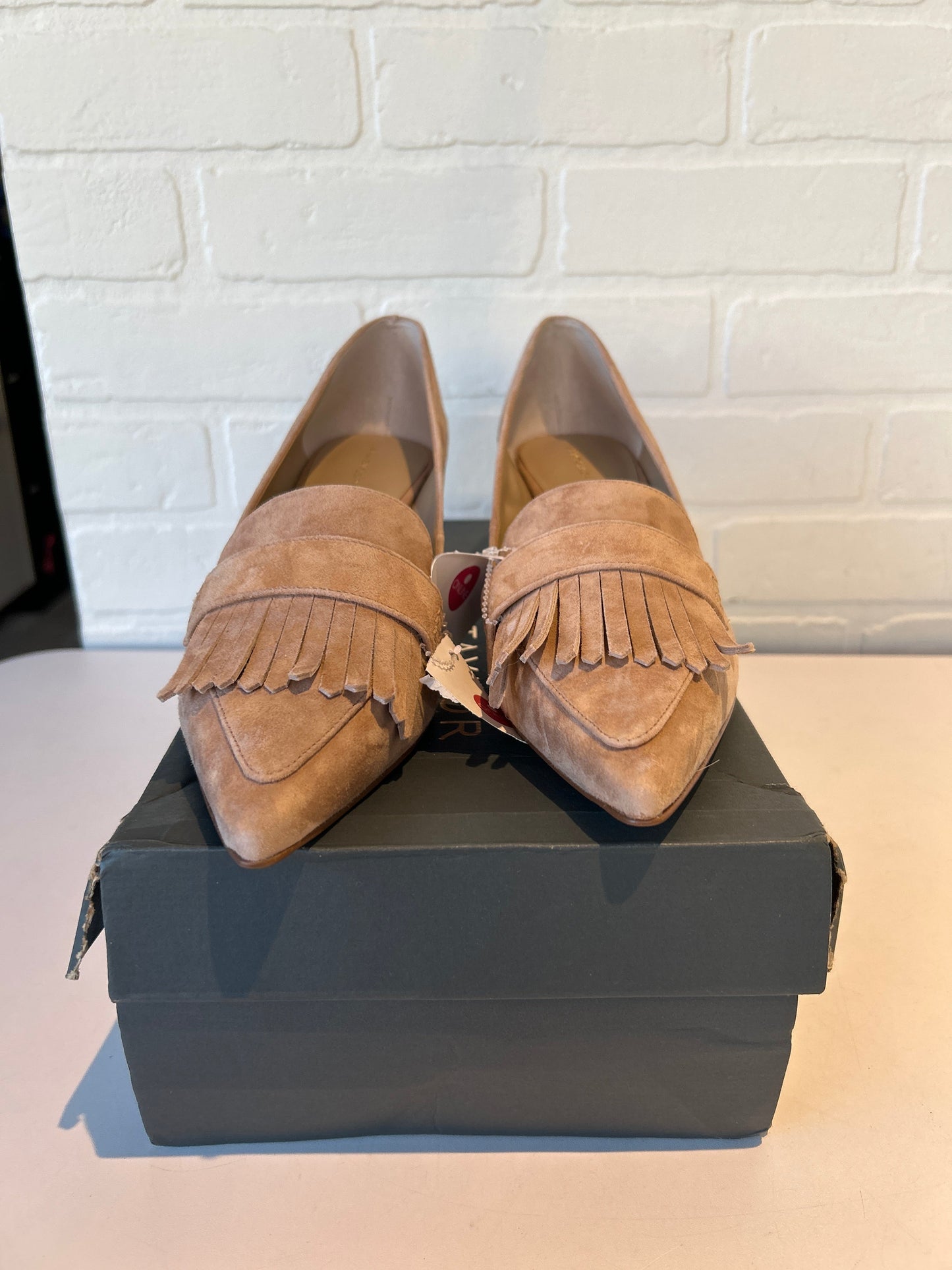 Shoes Heels Block By Ann Taylor In Tan, Size: 8.5