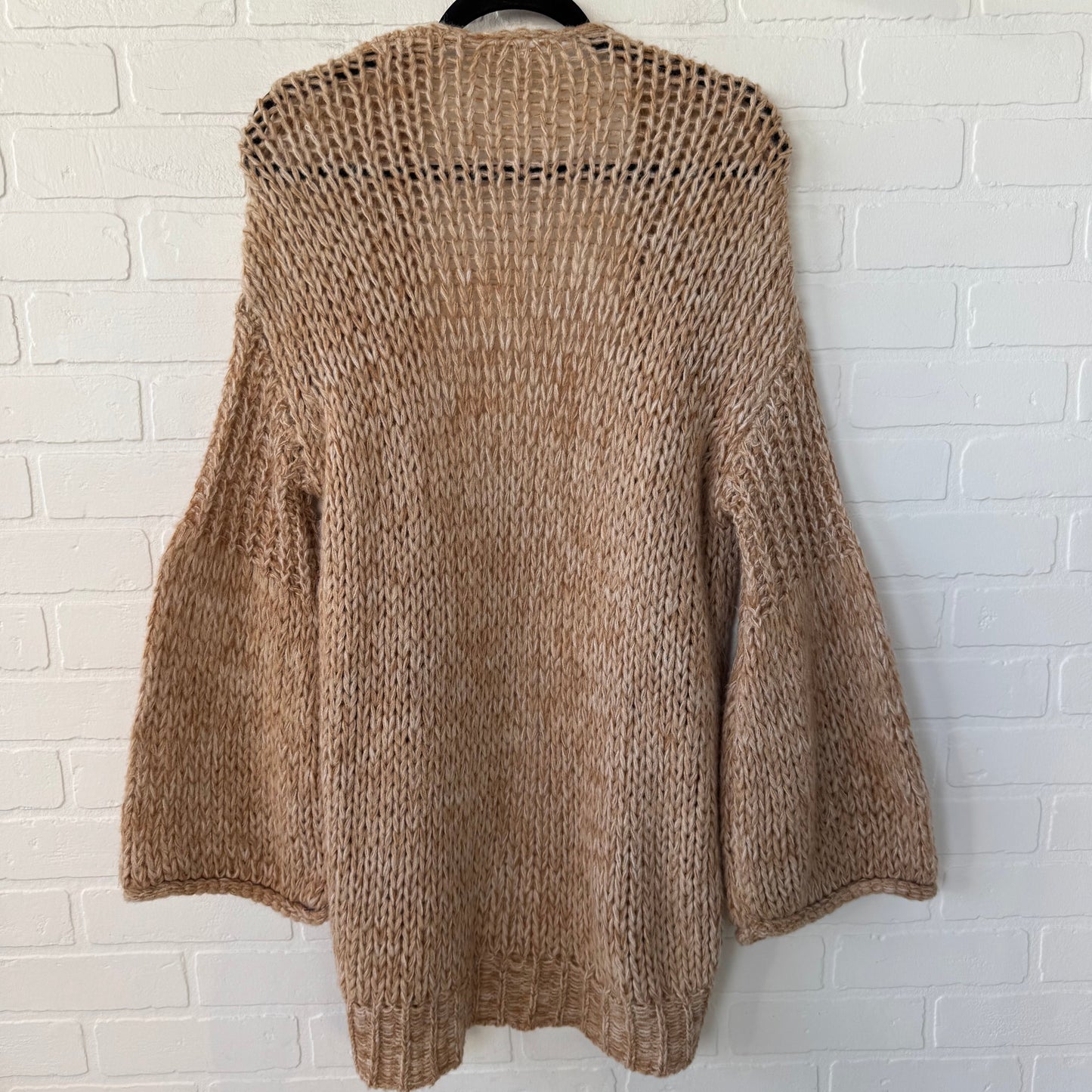 Sweater Cardigan By Free People In Tan, Size: Xs