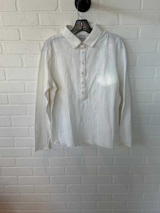 Top Long Sleeve By Nic + Zoe In White, Size: L