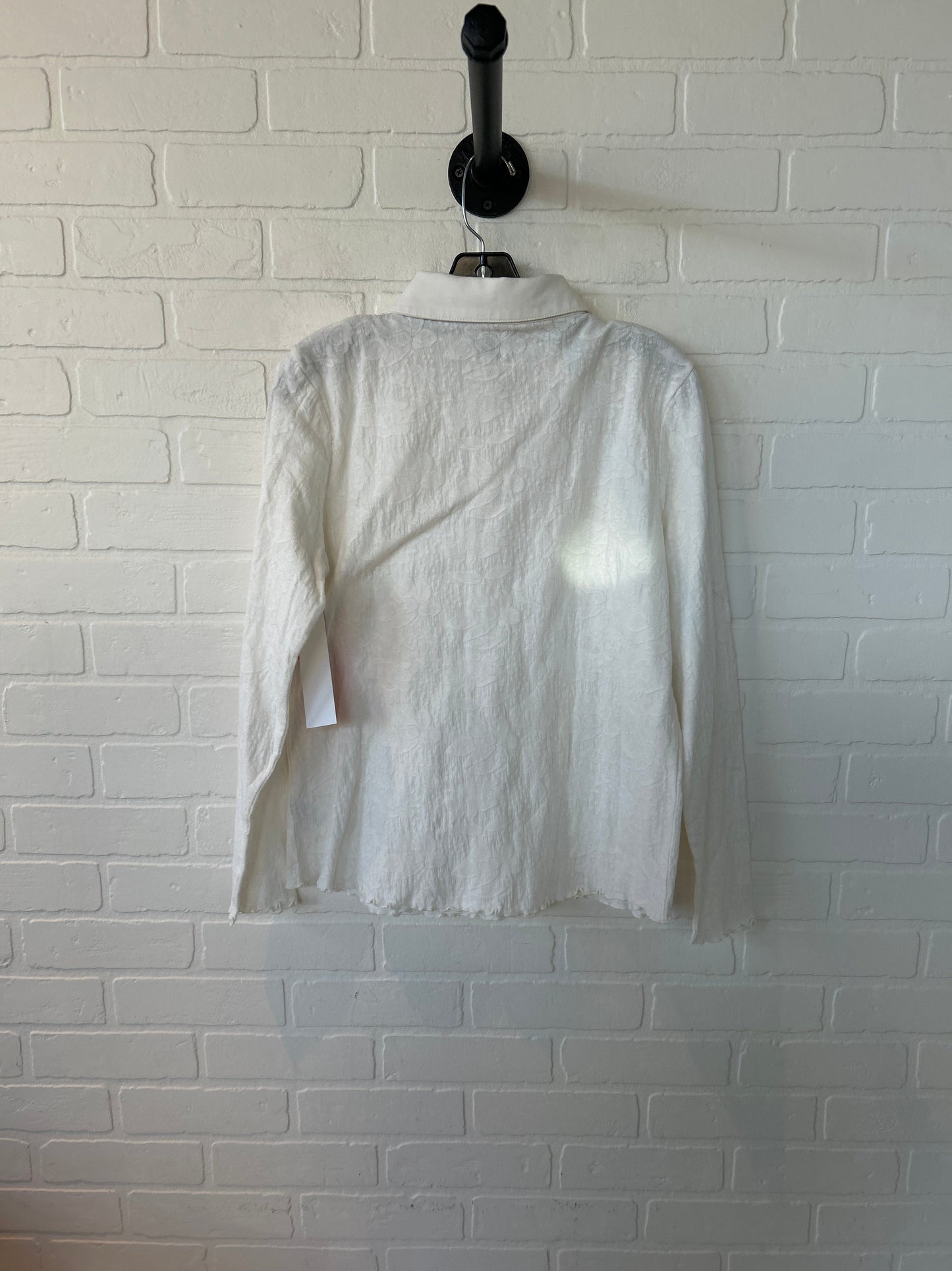 Top Long Sleeve By Nic + Zoe In White, Size: L