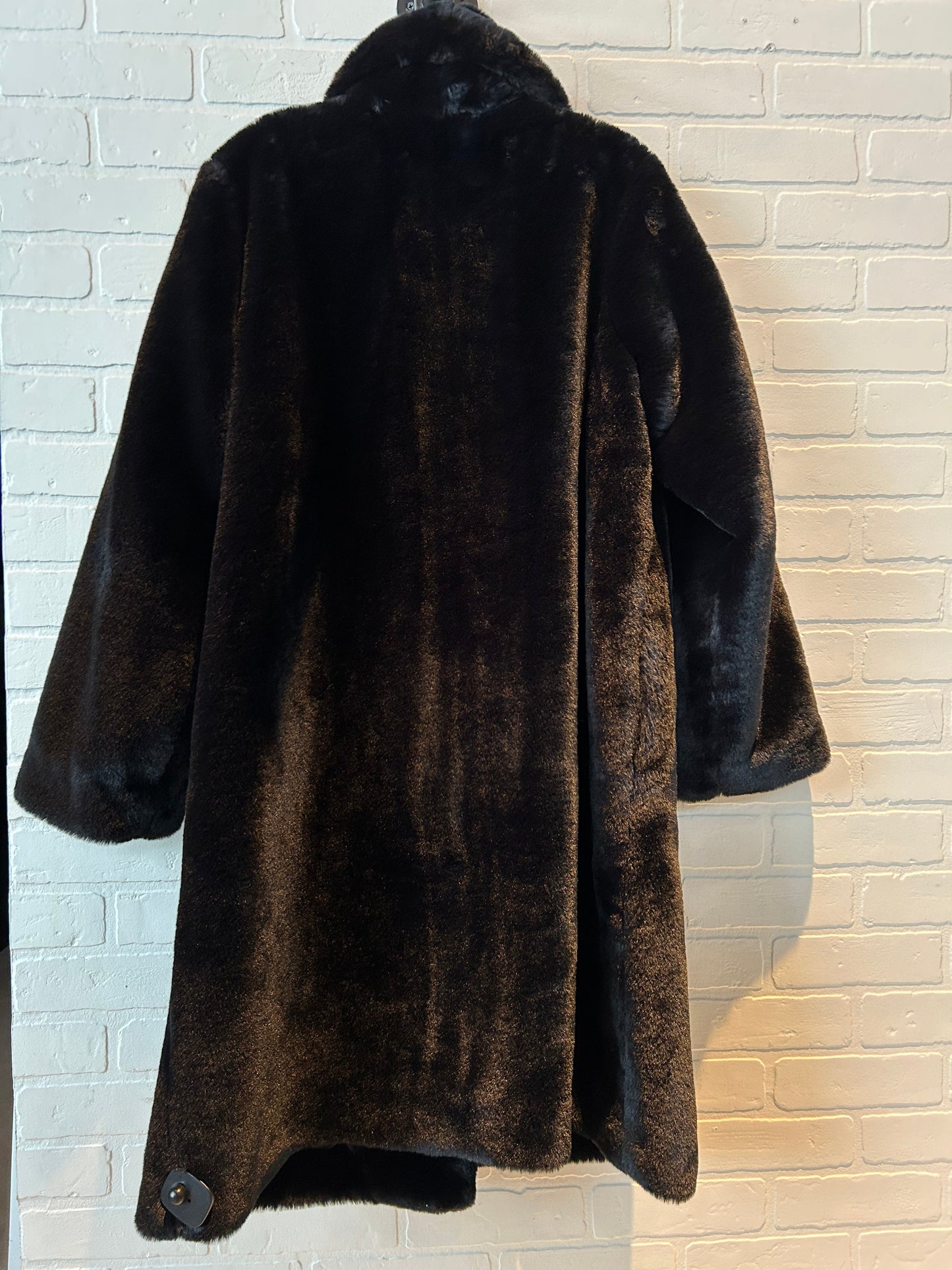 Coat Faux Fur & Sherpa By A New Day In Black, Size: Xl