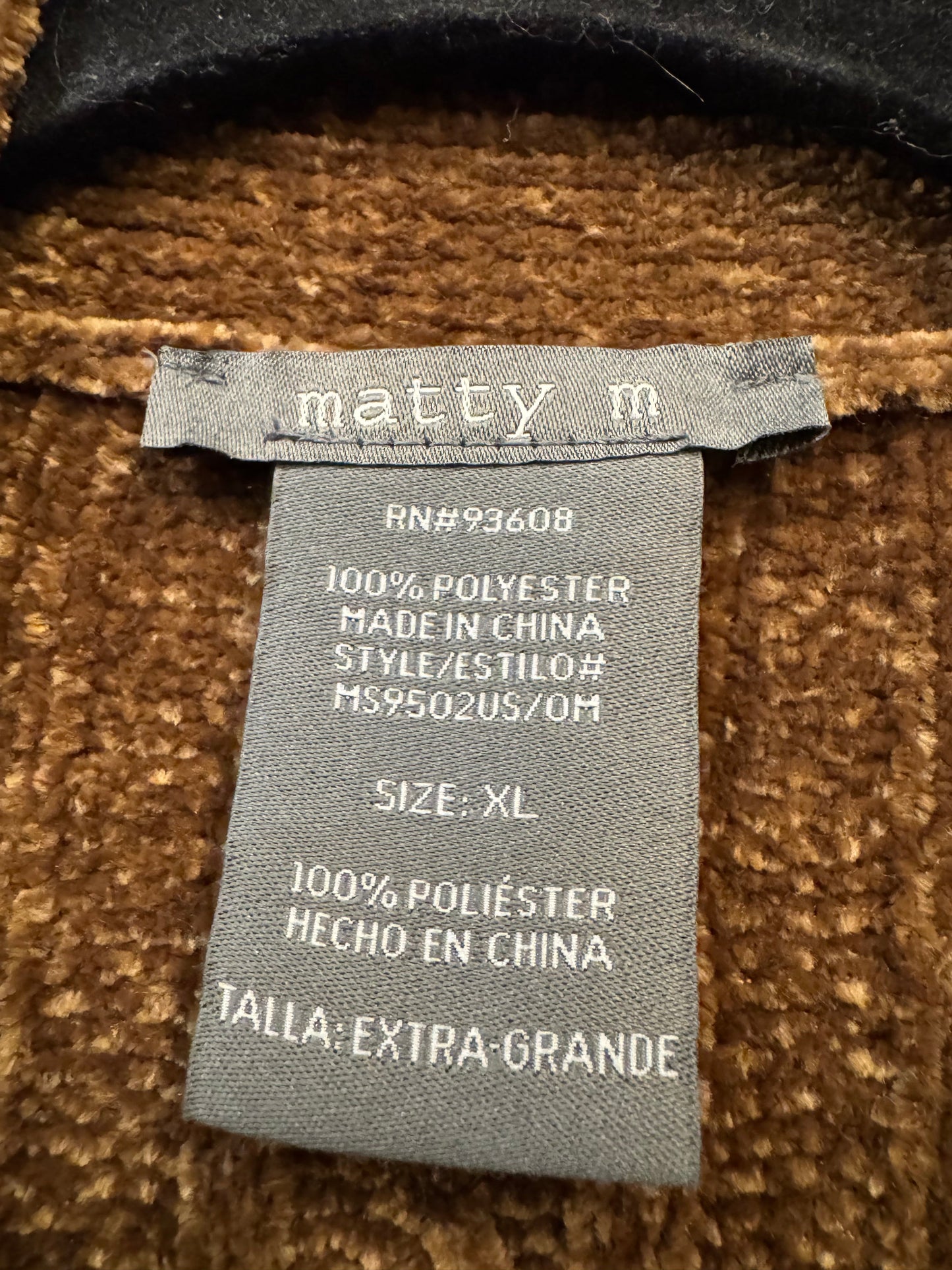 Sweater Cardigan By Matty M In Brown, Size: M