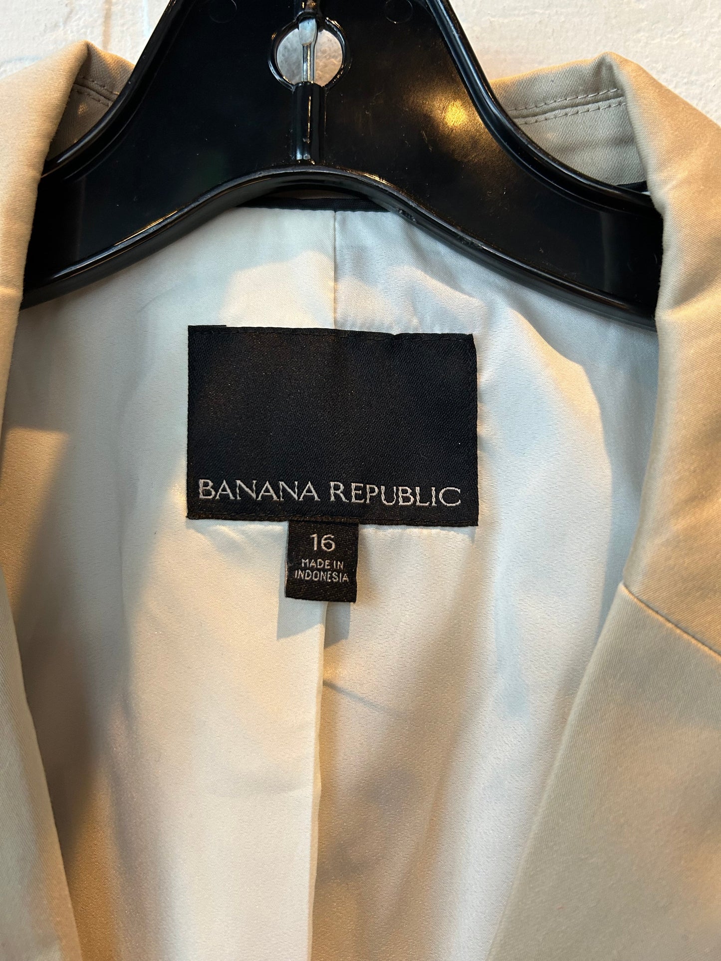 Blazer By Banana Republic In Beige, Size: Xl