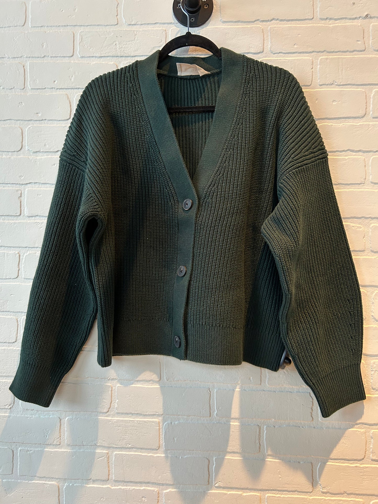 Sweater Cardigan By Everlane In Green, Size: Xl