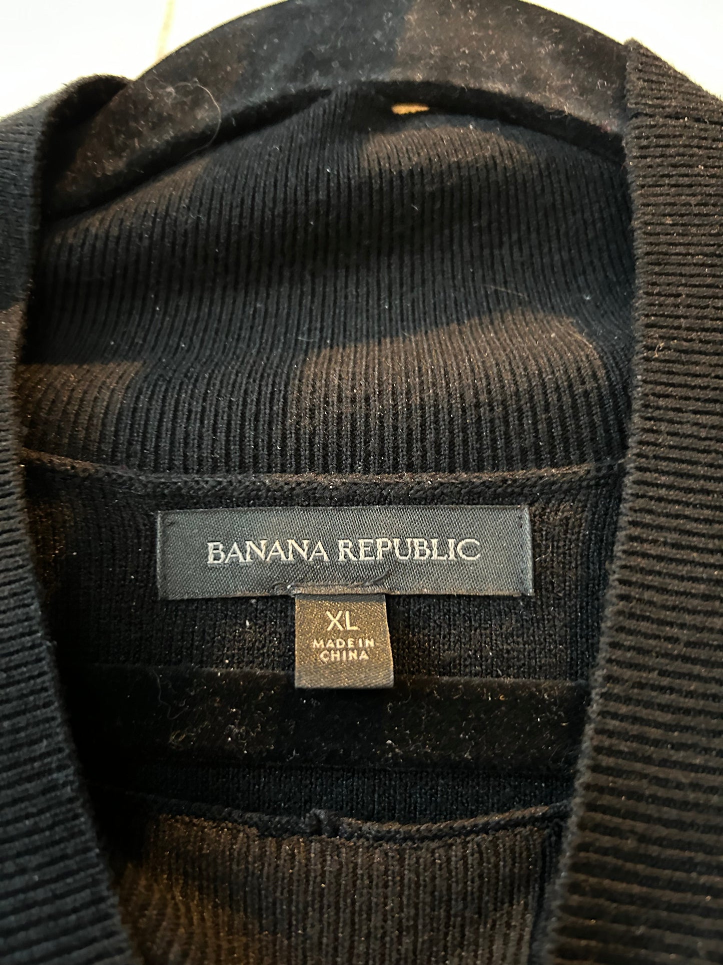 Sweater By Banana Republic In Black, Size: Xl