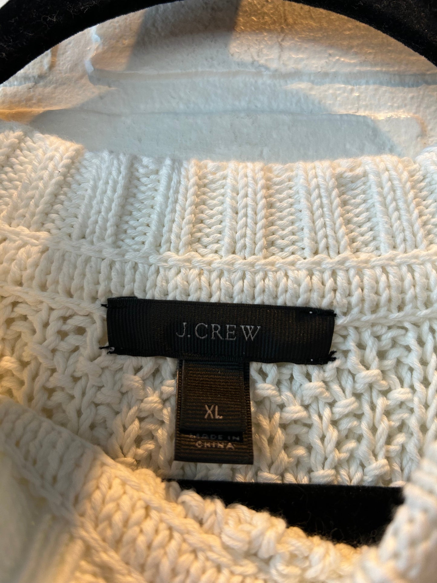 Sweater By J. Crew In Cream, Size: Xl