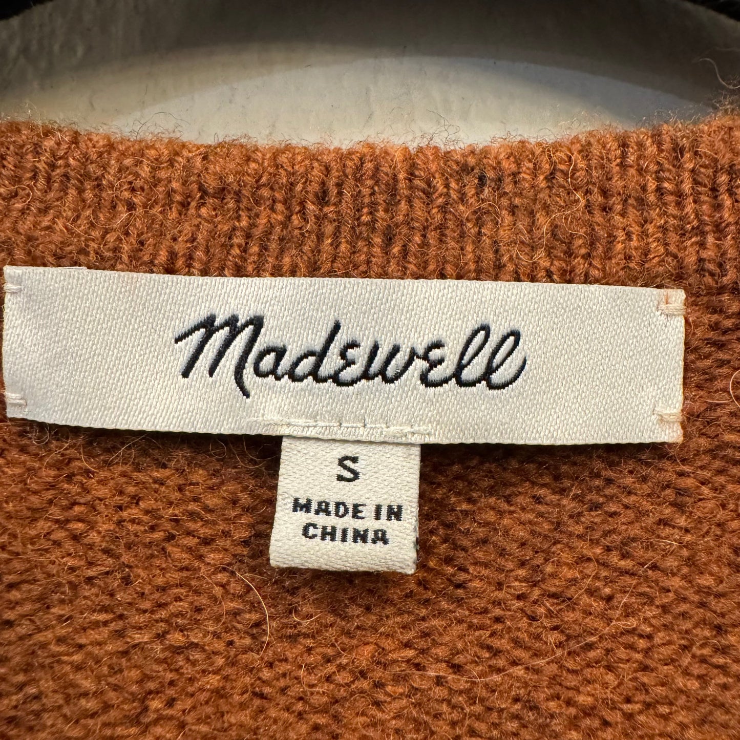 Sweater Cardigan By Madewell In Brown, Size: S