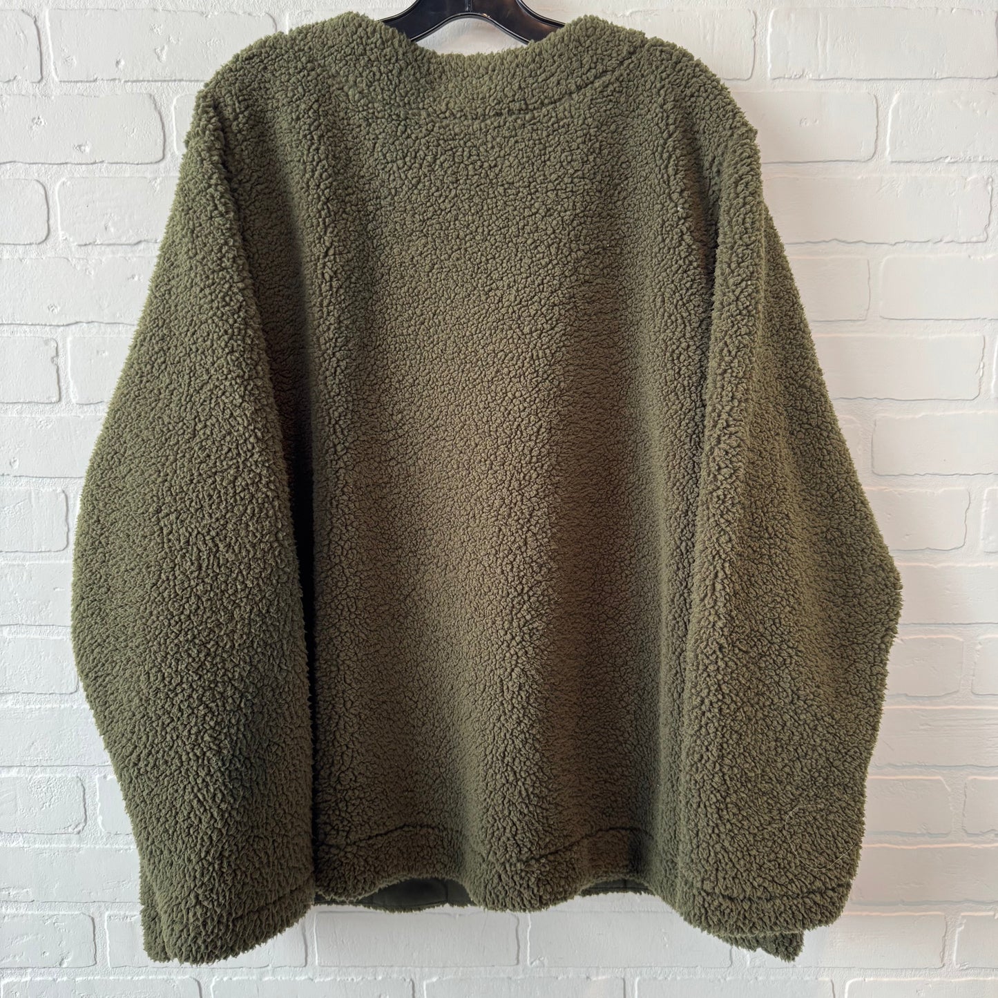 Jacket Fleece By Lee In Green, Size: 2x