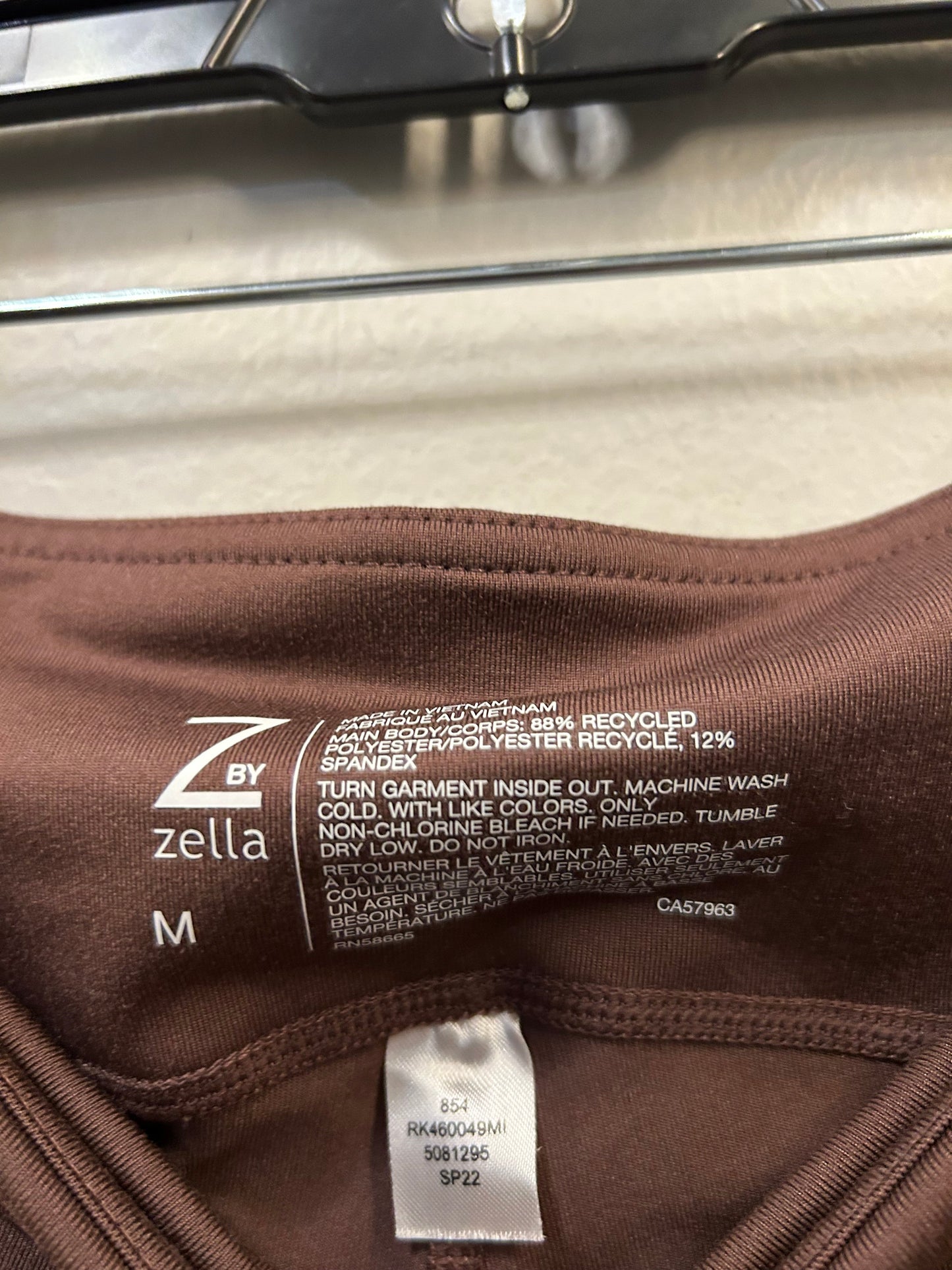 Athletic Leggings By Zella In Brown, Size: 8