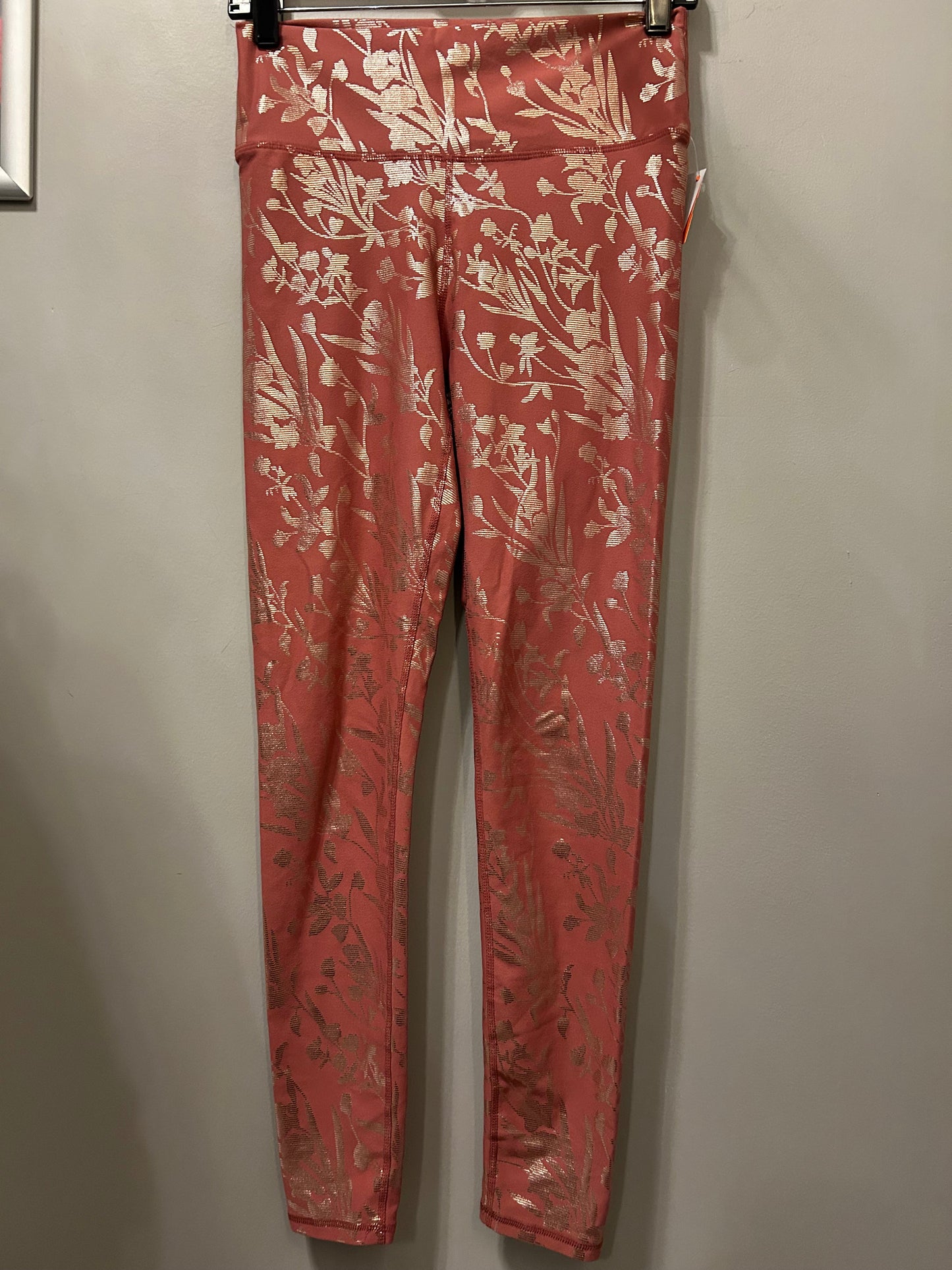 Athletic Leggings By Fabletics In Orange, Size: 8