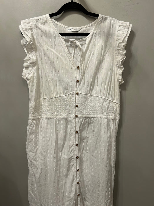 Dress Casual Midi By Sonoma In White, Size: Xl