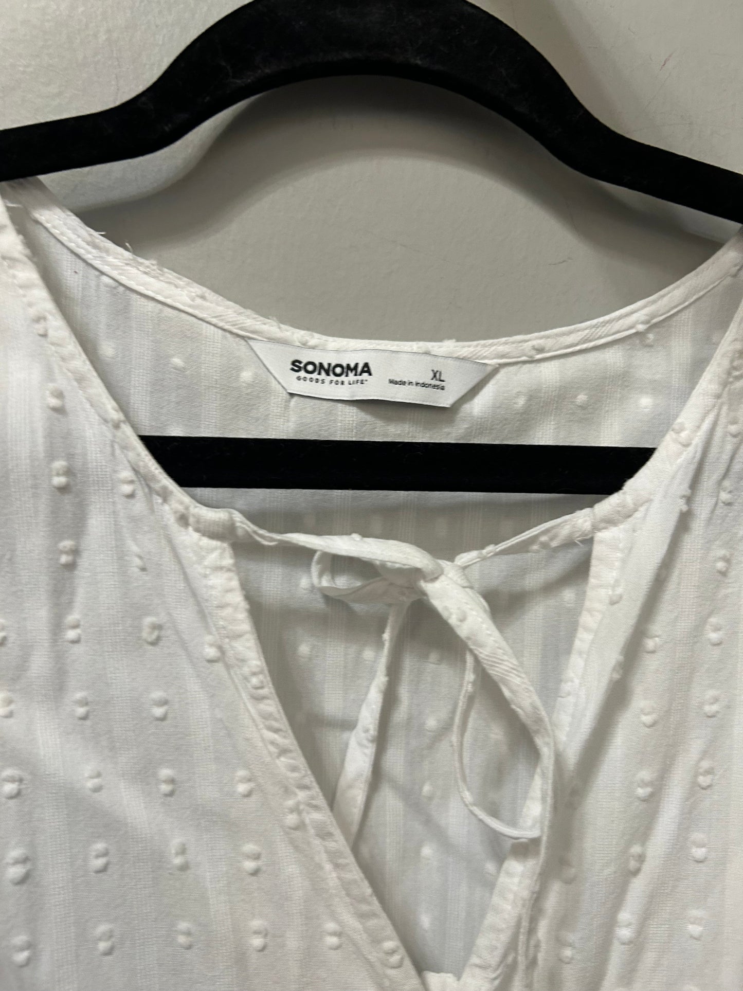 Dress Casual Midi By Sonoma In White, Size: Xl