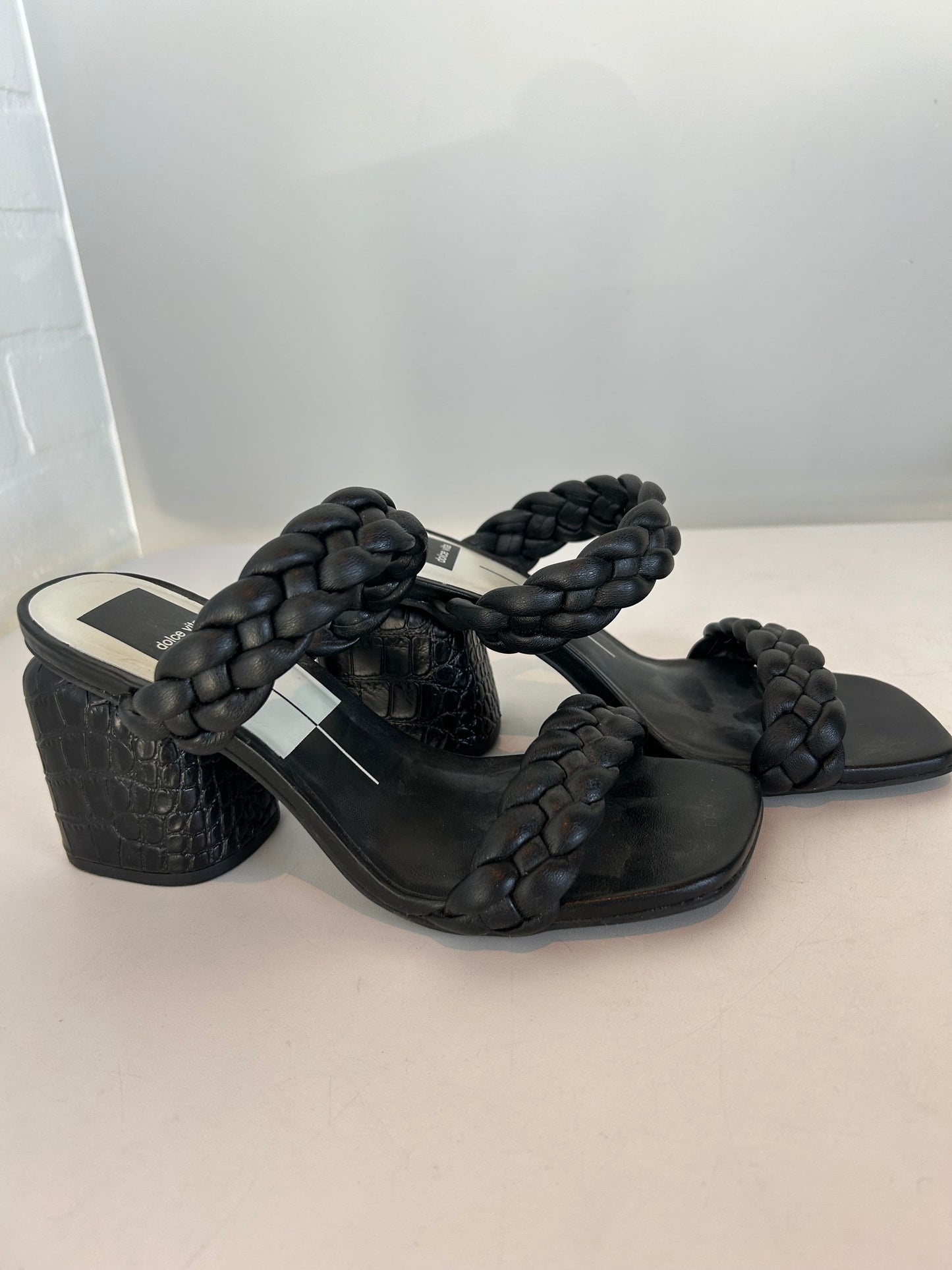 Sandals Heels Block By Dolce Vita In Black, Size: 6.5