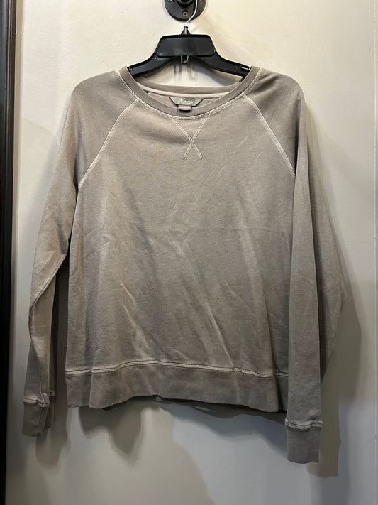 Sweatshirt Crewneck By Natural Reflections In Grey, Size: M