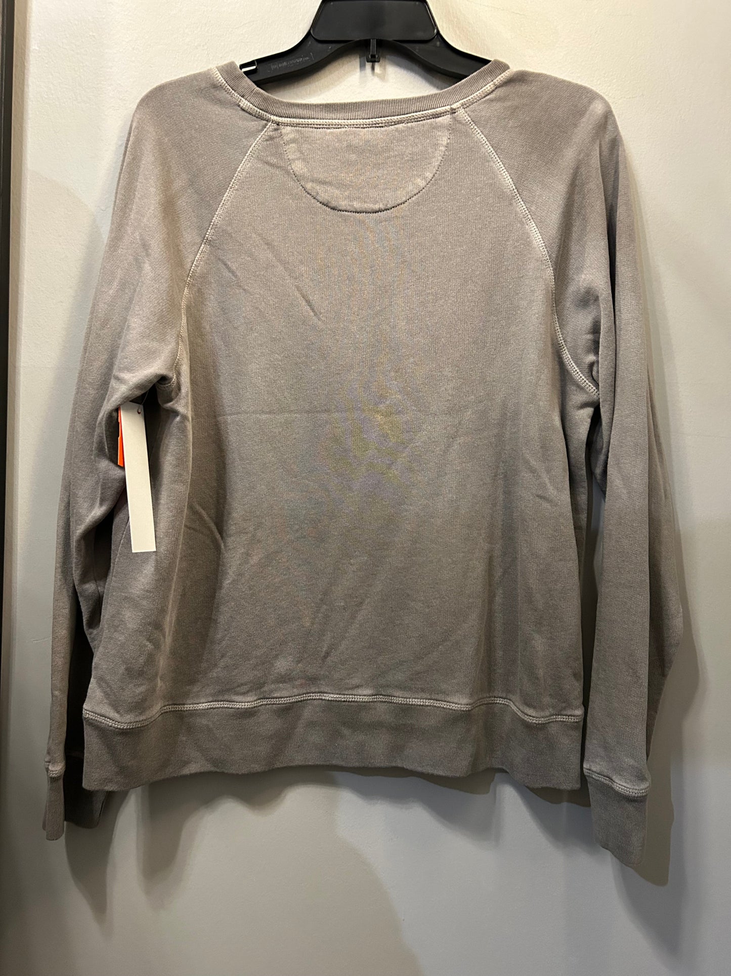 Sweatshirt Crewneck By Natural Reflections In Grey, Size: M