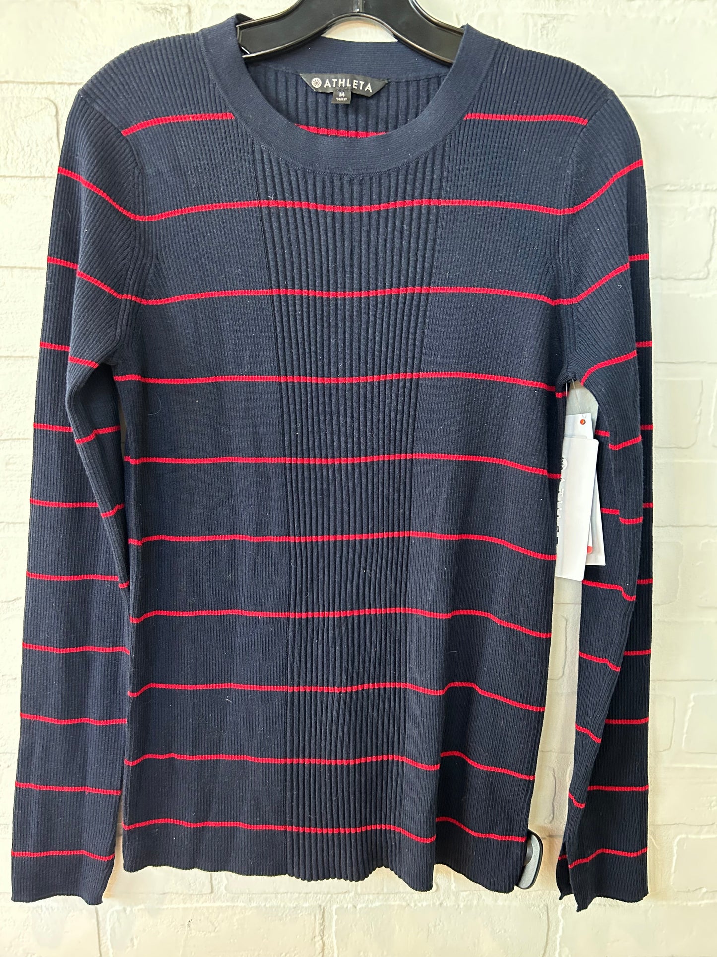 Sweater By Athleta In Blue & Red, Size: M