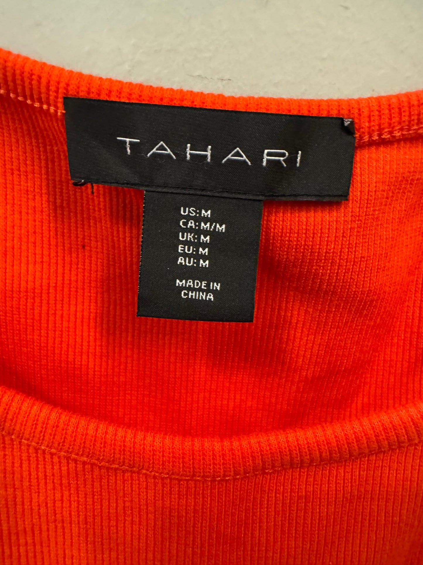 Dress Casual Short By Tahari By Arthur Levine In Orange, Size: M