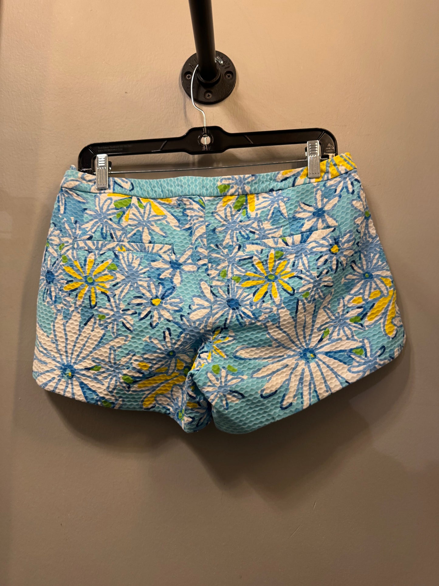 Shorts Designer By Lilly Pulitzer In Blue & Yellow, Size: 4