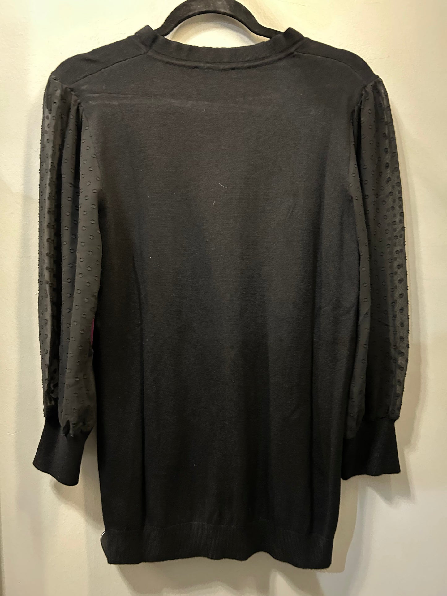 Sweater By Adrianna Papell In Black, Size: L