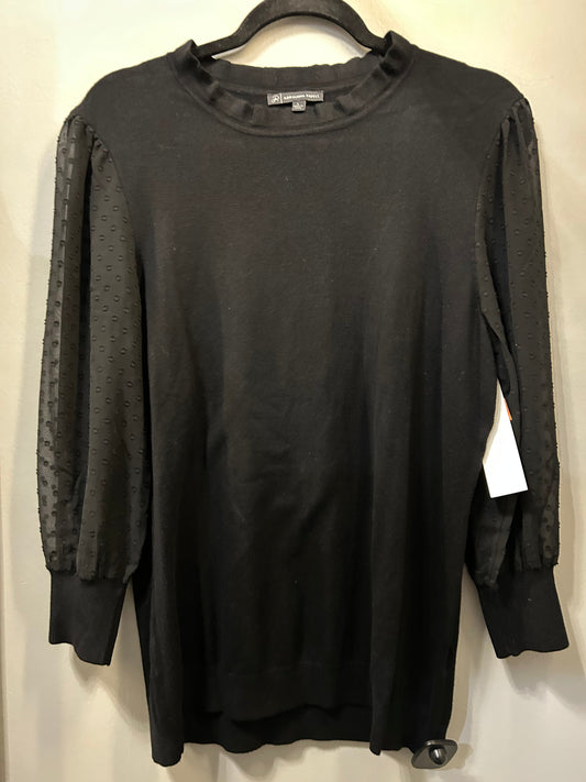 Sweater By Adrianna Papell In Black, Size: L