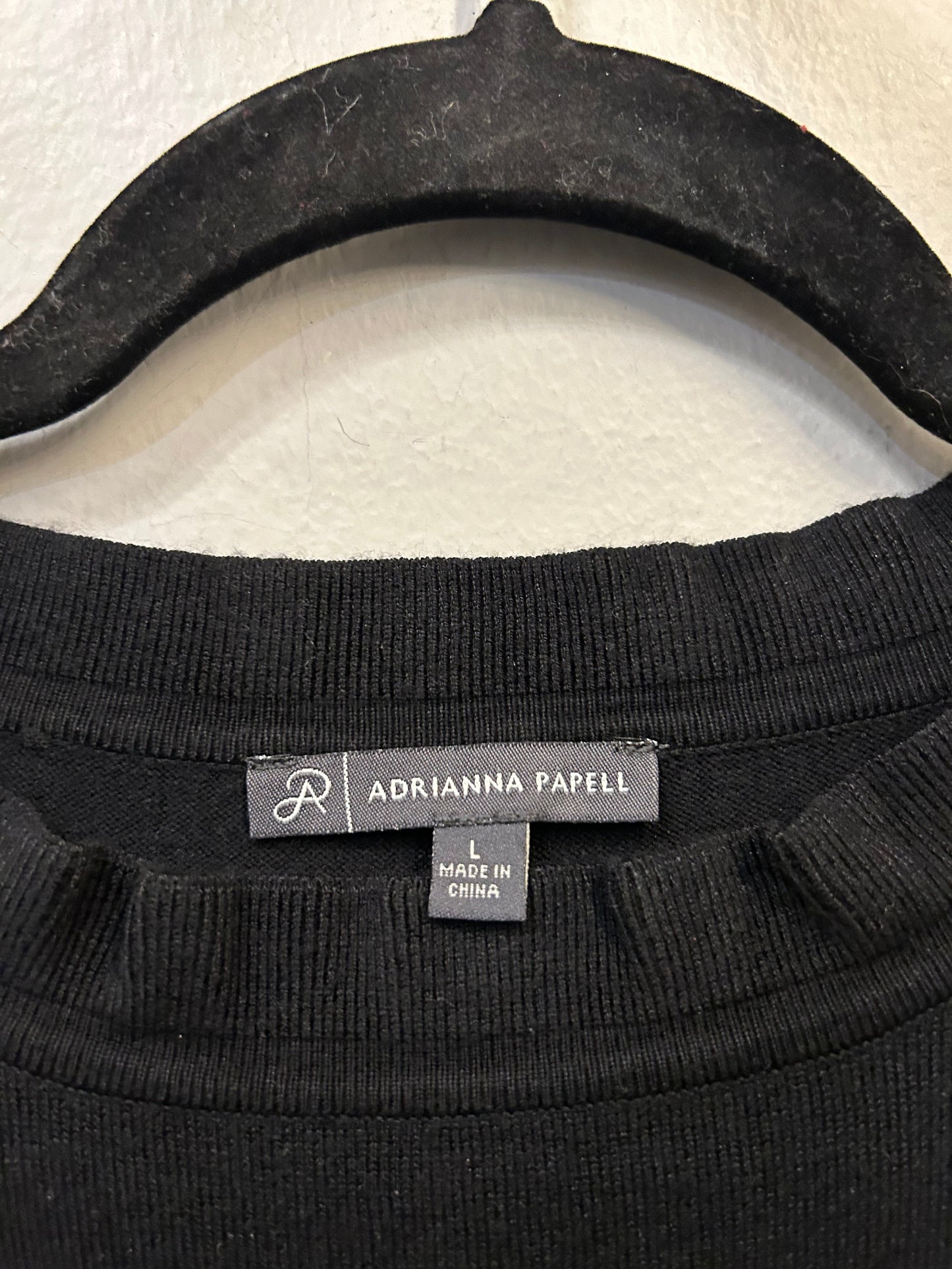 Sweater By Adrianna Papell In Black, Size: L