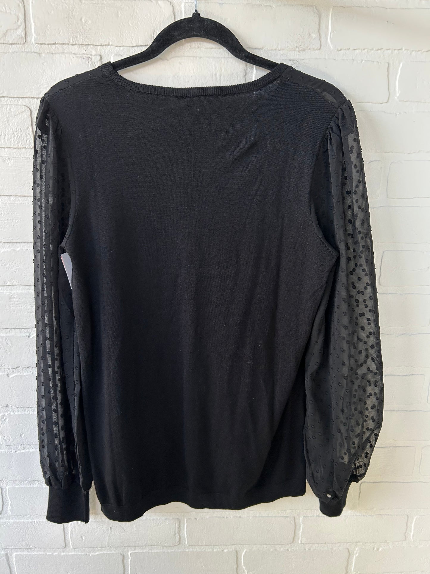 Sweater By Adrianna Papell In Black, Size: L