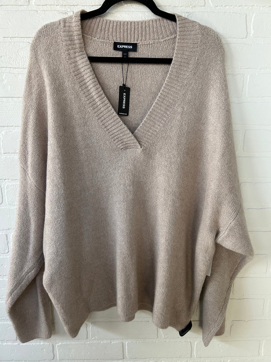 Sweater By Express In Tan, Size: L