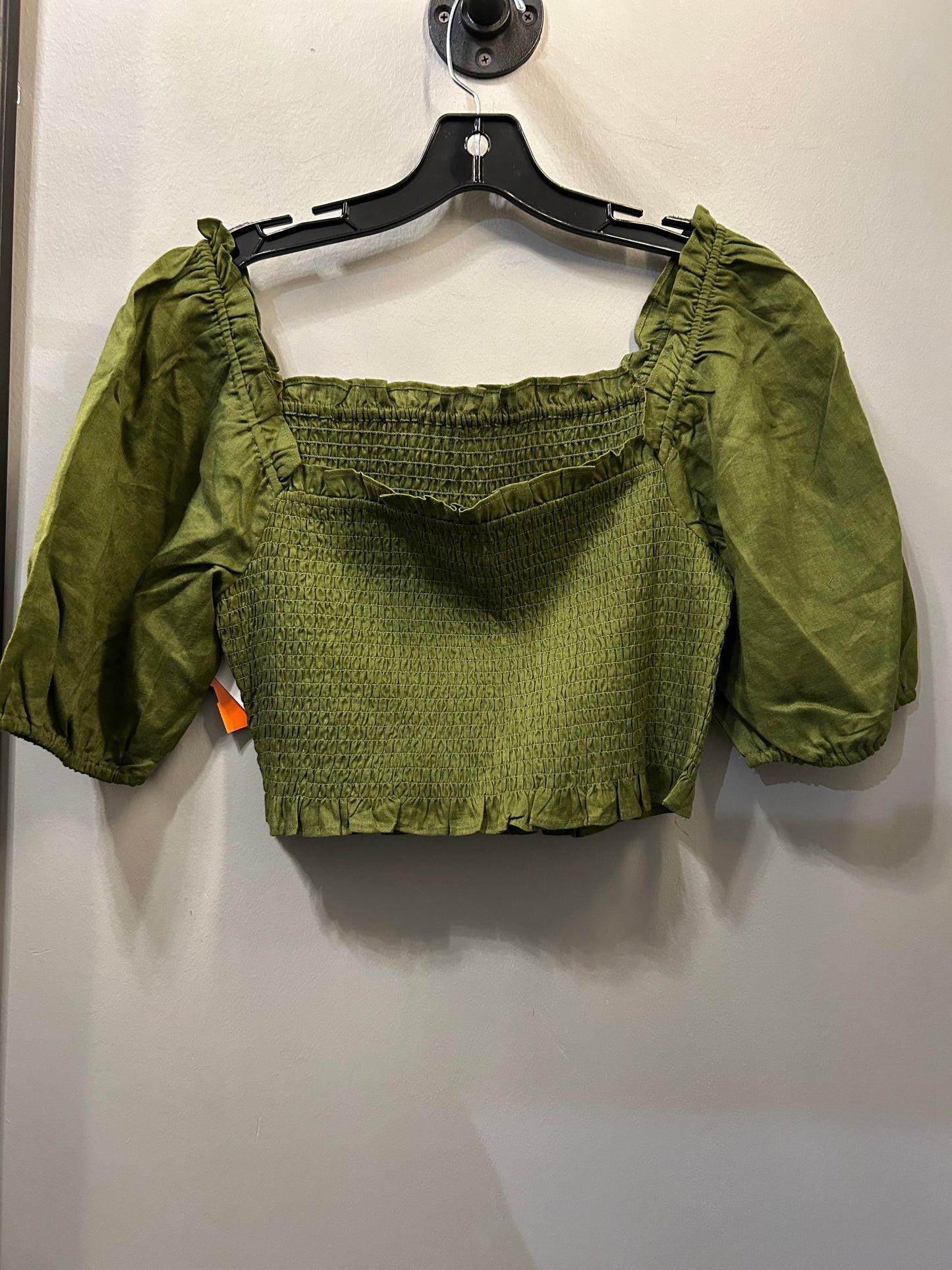 Top Short Sleeve By Boden In Green, Size: L