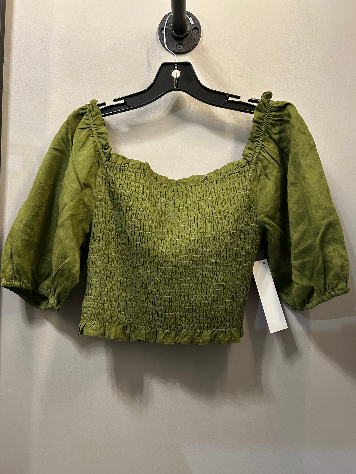 Top Short Sleeve By Boden In Green, Size: L