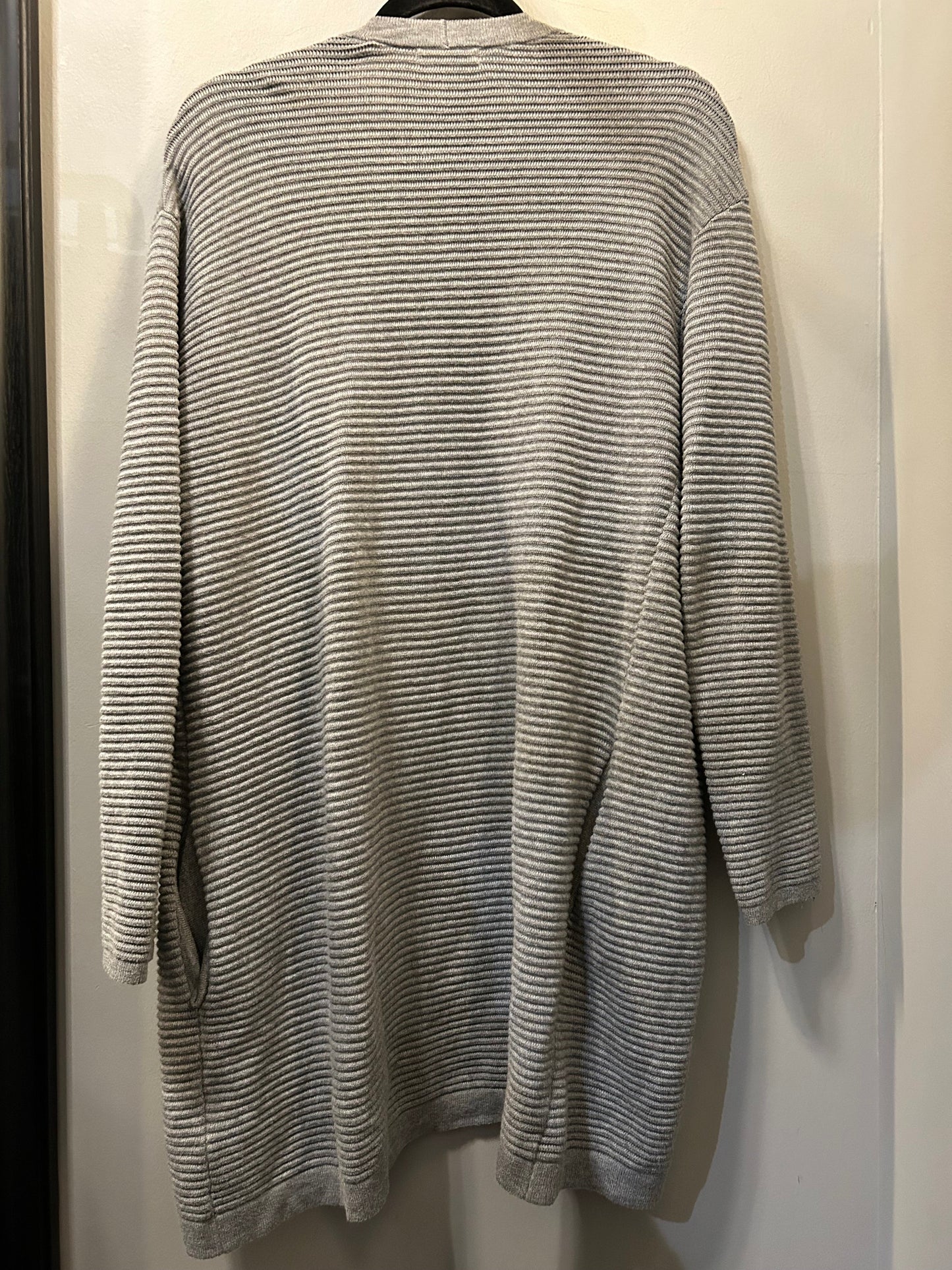 Sweater Cardigan By H&m In Grey, Size: Xs