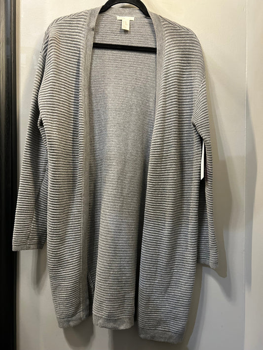 Sweater Cardigan By H&m In Grey, Size: Xs