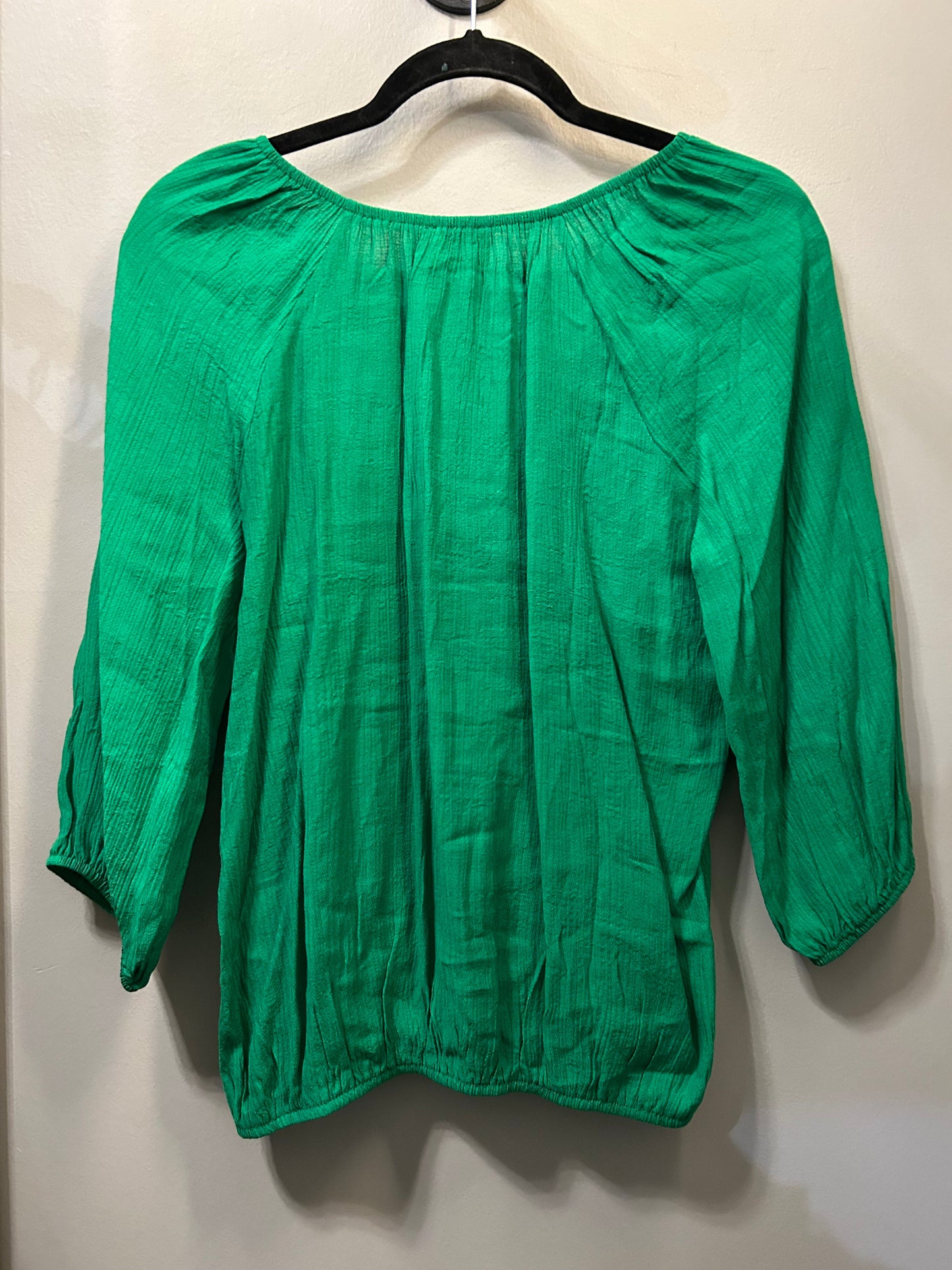 Top Long Sleeve By Ember In Green, Size: M