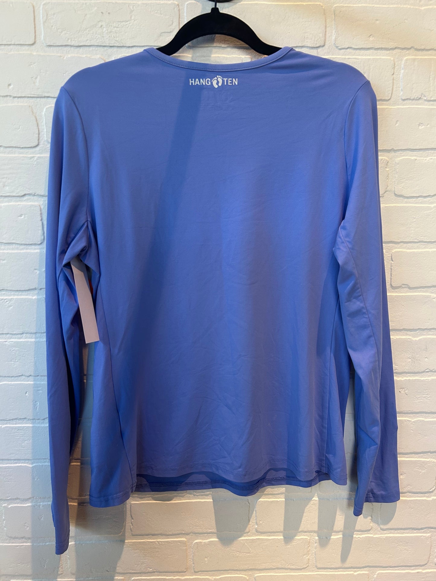 Top Long Sleeve By Hang Ten In Blue, Size: L