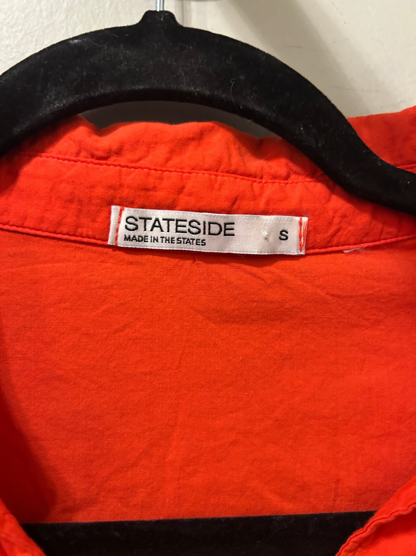 Top Short Sleeve By Stateside In Orange, Size: S