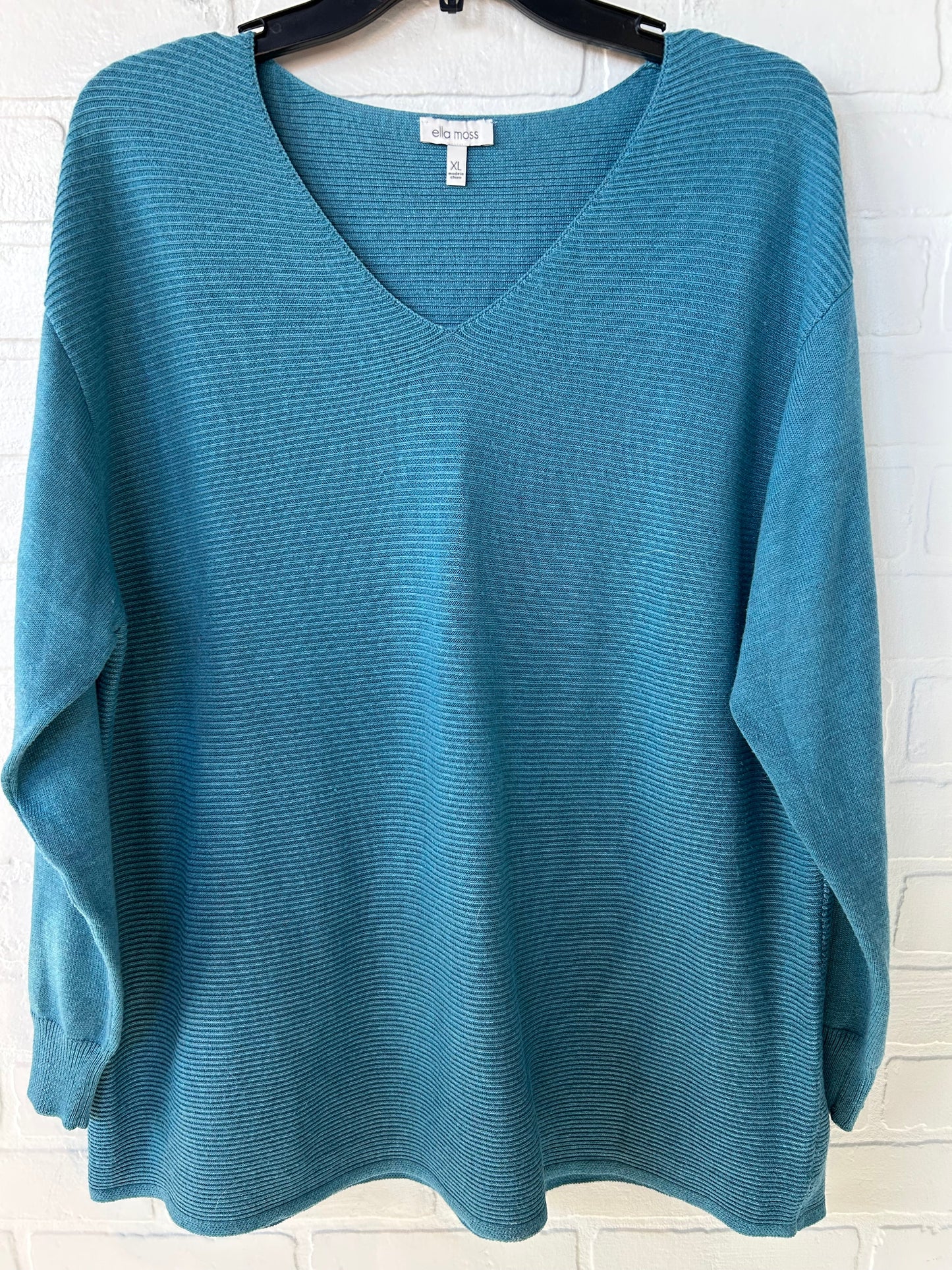 Sweater By Ella Moss In Blue, Size: Xl