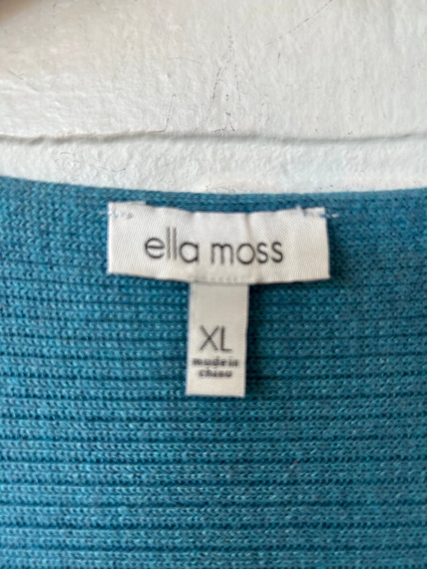 Sweater By Ella Moss In Blue, Size: Xl